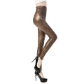 Hot Sales Leopard Print Tight Leather Pants Womens